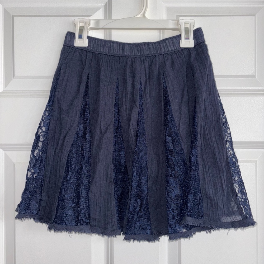 Hollister Navy Lace Skirt